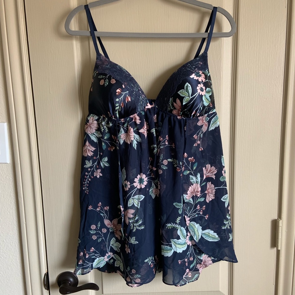 XL floral lingerie set